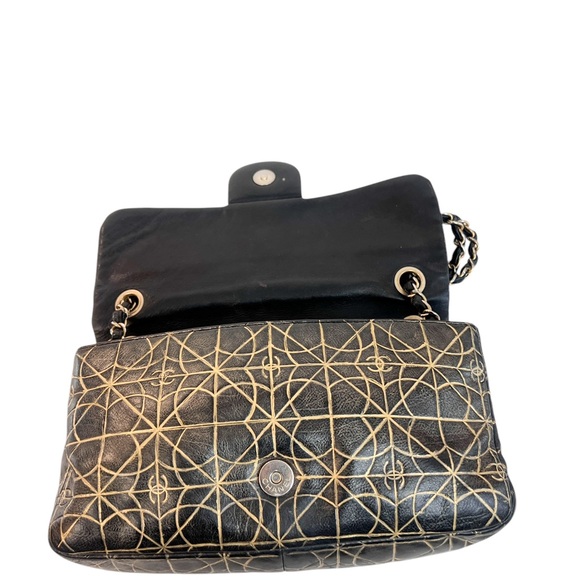 Chanel  Metallized Effect Embossed Calfskin Quilted Paris Moscou Moujik Flap - Picture 8 of 12